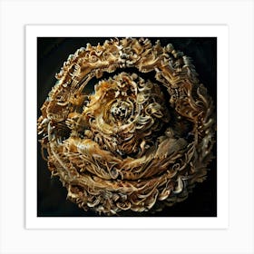 Circle Of Gold Art Print