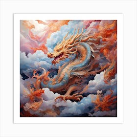 Dragon In The Clouds Poster