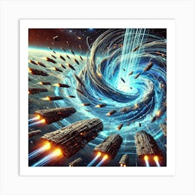 Gravitational Vortex Generator Disorients Entire Fleets Converted Art Print