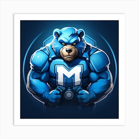 M Bear Art Print