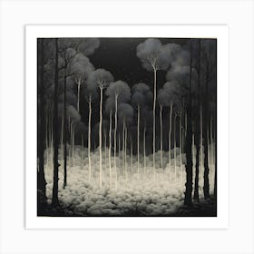 'The Forest At Night' Art Print