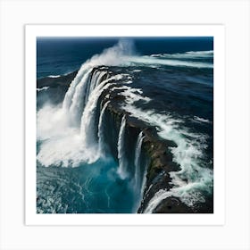 Icelandic Waterfall Art Print