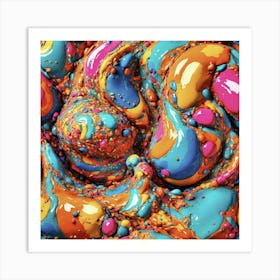 Blobs 1 Art Print