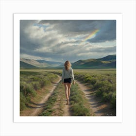 Rainbow Road 1 Art Print