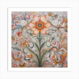 Flower Painting Art Print