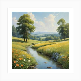 Summer Landscape Art Print 3 Art Print