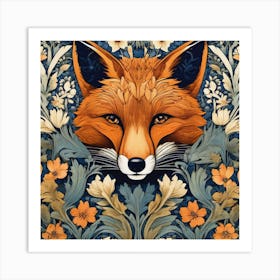 william morris fox art Art Print