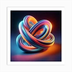 3d Fractal Art Art Print