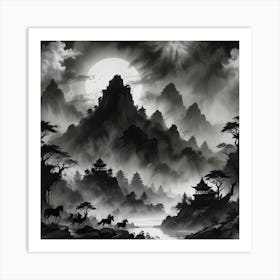 Asian Landscape 5 Art Print