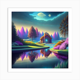 House In The Forest Art Print