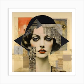 Woman In A Hat Art Print