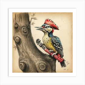 Woodpecker 11 Art Print