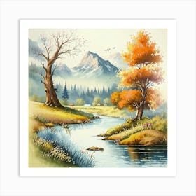 Autumn Landscape 1 Art Print