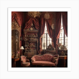 Victorian Living Room Art Print