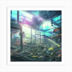 Cyberpunk City 1 Art Print