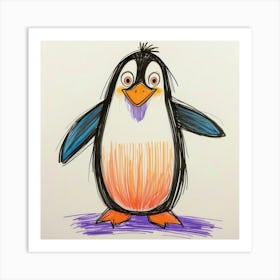 Penguin 18 Art Print