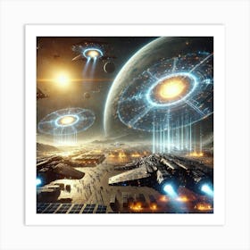 A Futuristic Science Fiction Depiction Of Ignis Ca Art Print