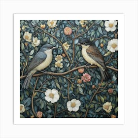 Birds On A Branch Art 18 Art Print