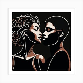 Couple Together Art Print