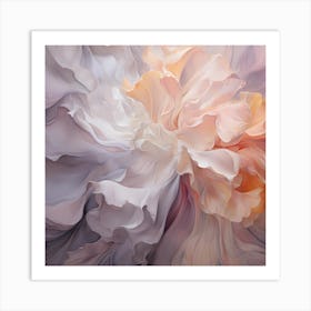 Mystical Greys, Lilac Embrace Art Print