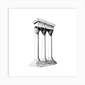 Pillars Of A Temple Art Print