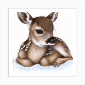 Sweet Little Deer (1) Art Print