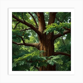 Tree In The Forest Art Print