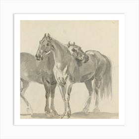 Two Horses Art Print