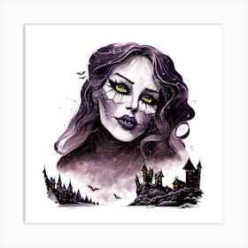 Halloween Girl 3 Art Print