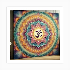 Om Mandala Art Print