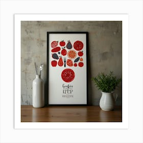 Fruit And Veg Print Art Print