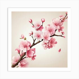 Cherry Blossoms art print 5 Art Print