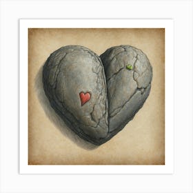 Heart Of Stone 2 Art Print