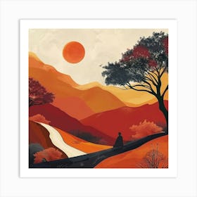 Meditative Landscape Art Print