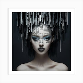 Futuristic Woman 16 Art Print