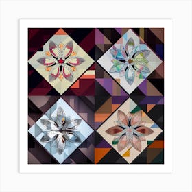 Abstract Geometric Shapes 1 Art Print