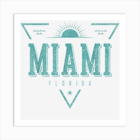 Miami Florida Vacation Souvenir Miami 1 Art Print