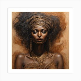 Ebony Eyes Art Print