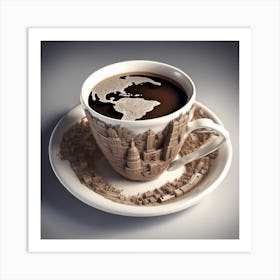 A World Of Coffee Art Print