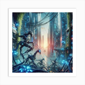 Futuristic Cityscape 19 Art Print