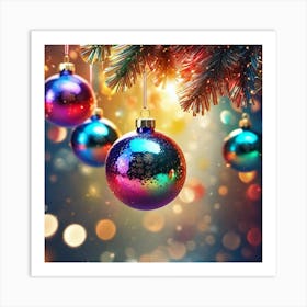 Christmas Ornaments 149 Art Print