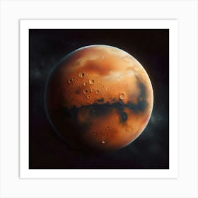 Mars Planet Art Print