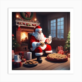 Christmas Santa 21 Art Print