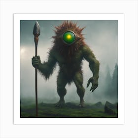 Cyclops with a Spear Art Print