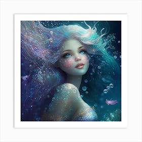 Pretty Mermaid 1 (1) Art Print