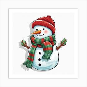 Snowman 13 Art Print