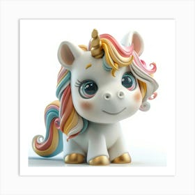 Serene Symphony Unicorn Art Print