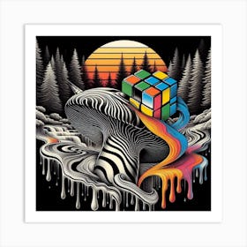 Rubik'S Cube 6 Art Print