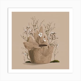 Flowers In A Pot 4 Art Print