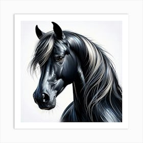 Creative Horse Beauty Illustration Nr 40 Art Print